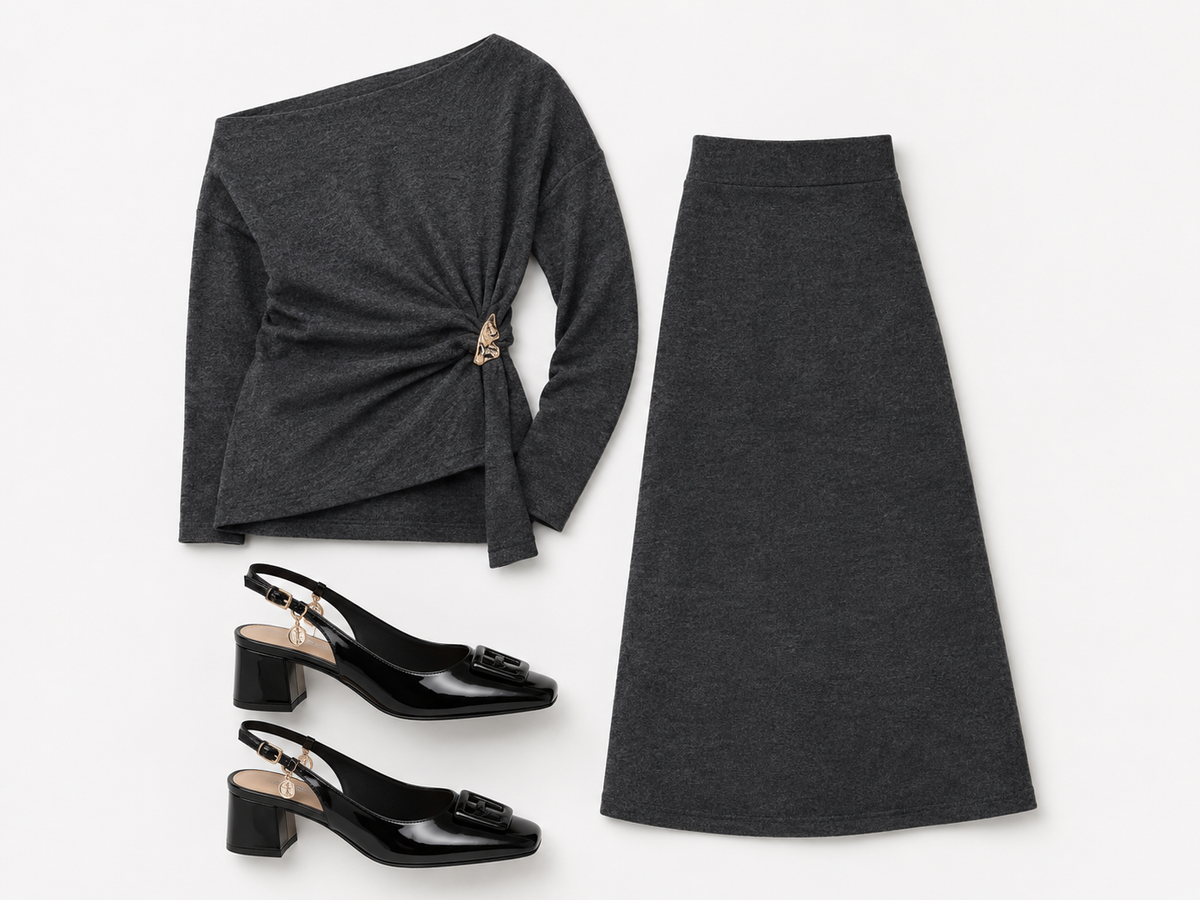 Charcoal Monochrome Business Casual