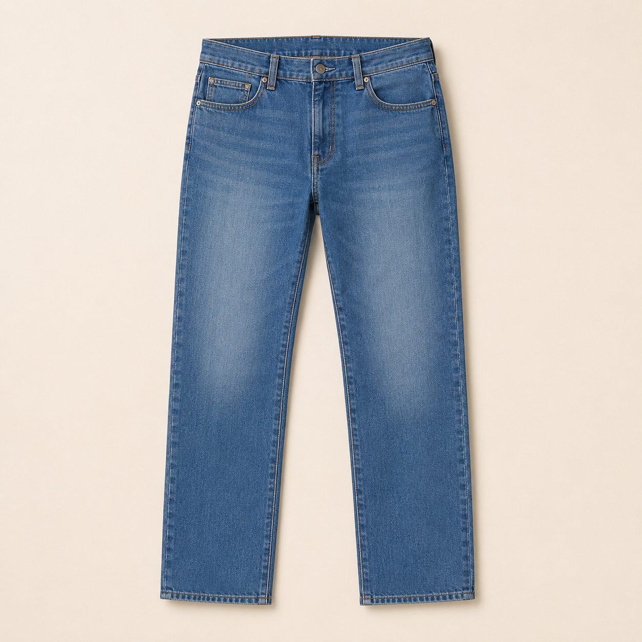 blue straight-fit weekend jeans