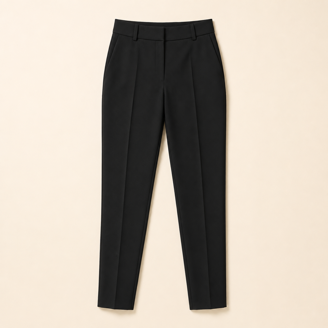 Women's black tailored ankle trousers