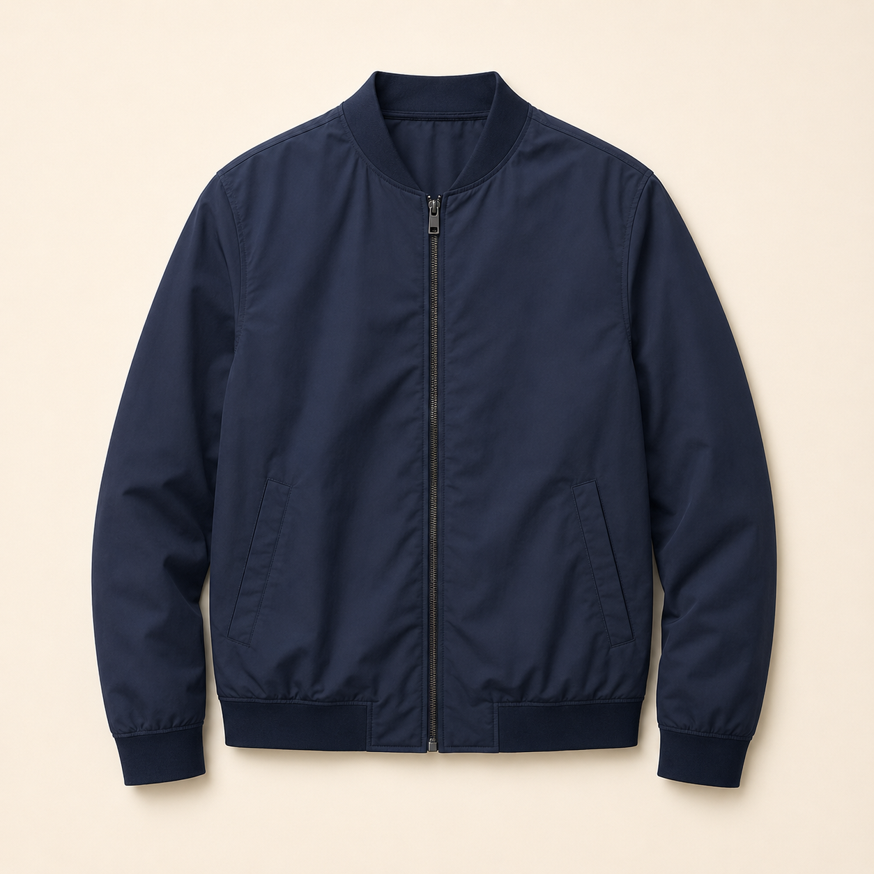 Navy lightweight weekend bomber jacket