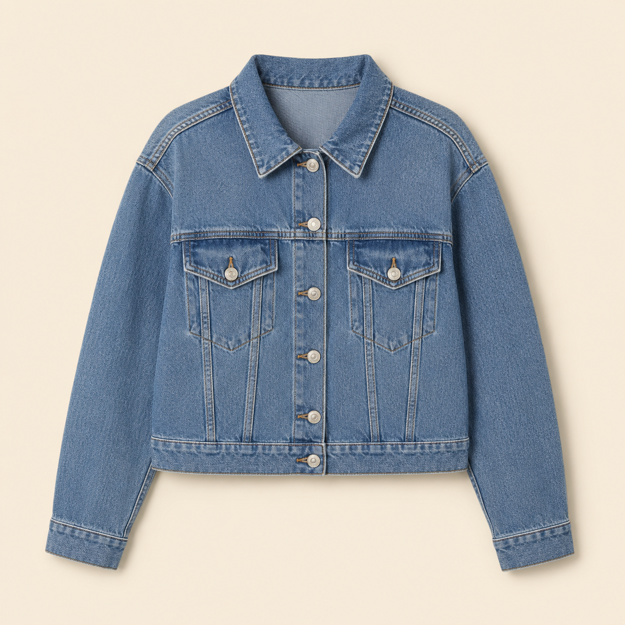 Women's cropped denim jacket