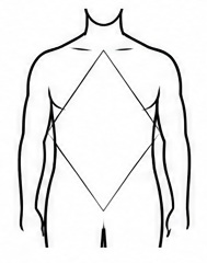 Men Diamond body shape