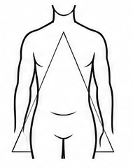 Men Triangle body shape