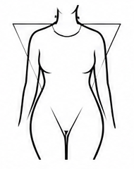 Women Triangle body shape