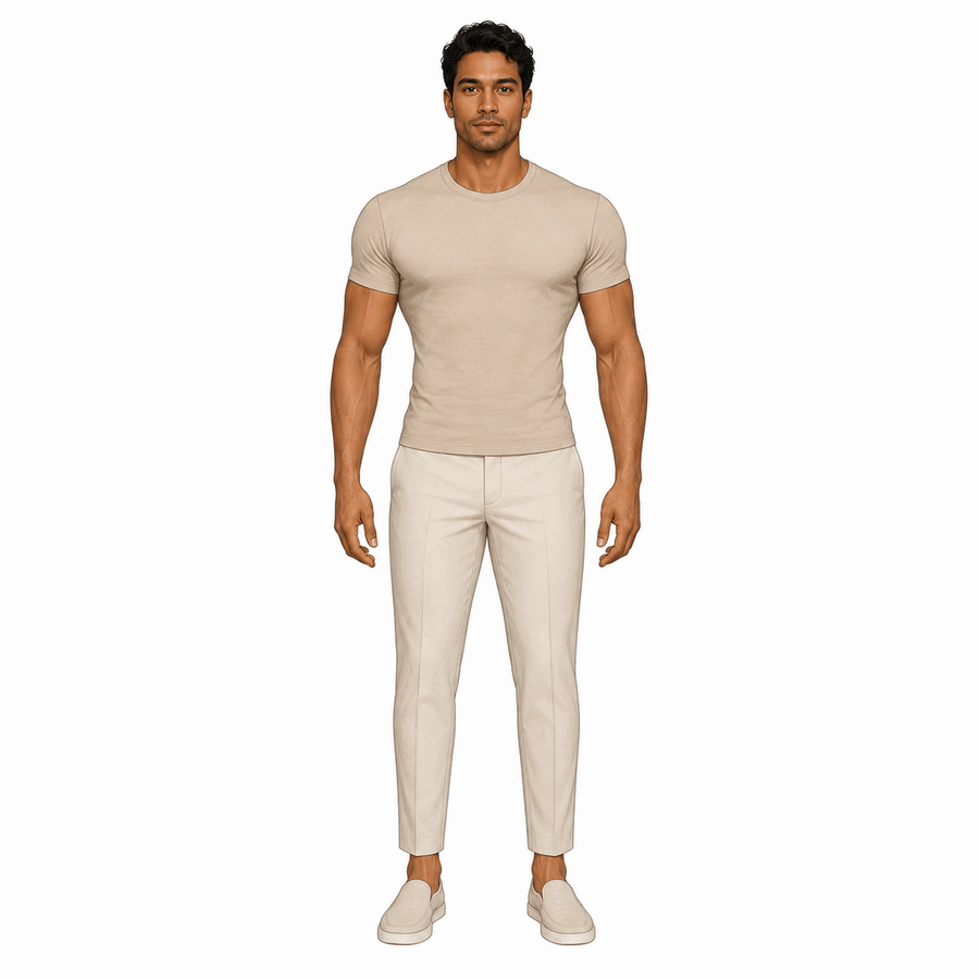 Man with inverted triangle body shape