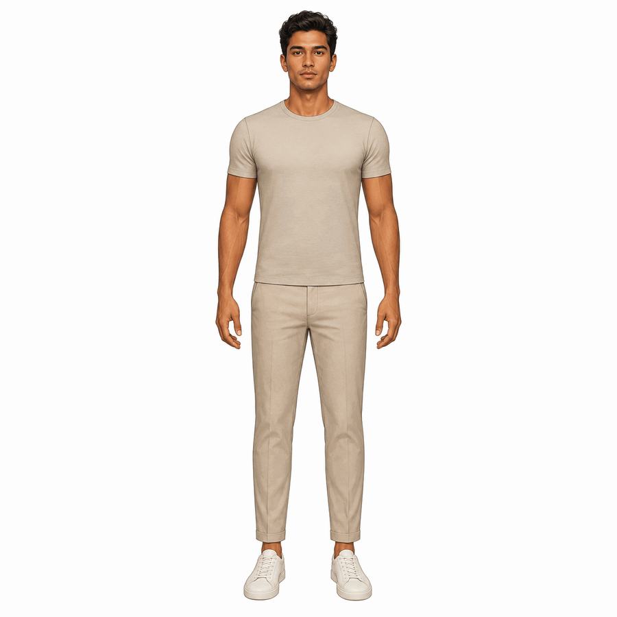 Man with rectangle body shape
